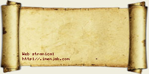 Isidora Adamović vizit kartica